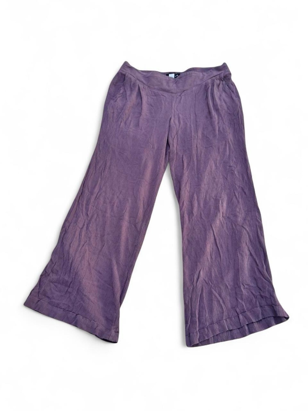 torrid Violet Wide-Leg Linen-Blend Pants